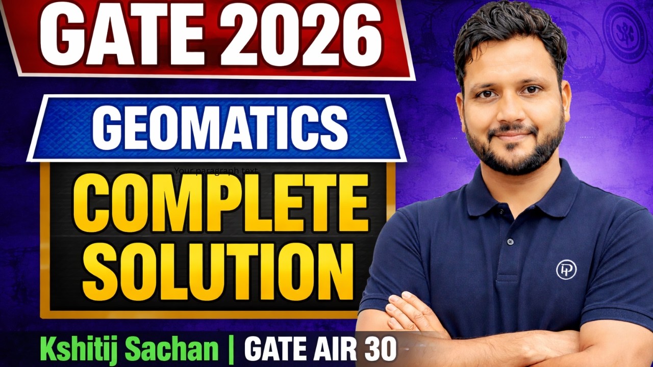 GATE 2026 Geomatics Paper Analysis 🔥 | Expected Cutoff & Key Questions