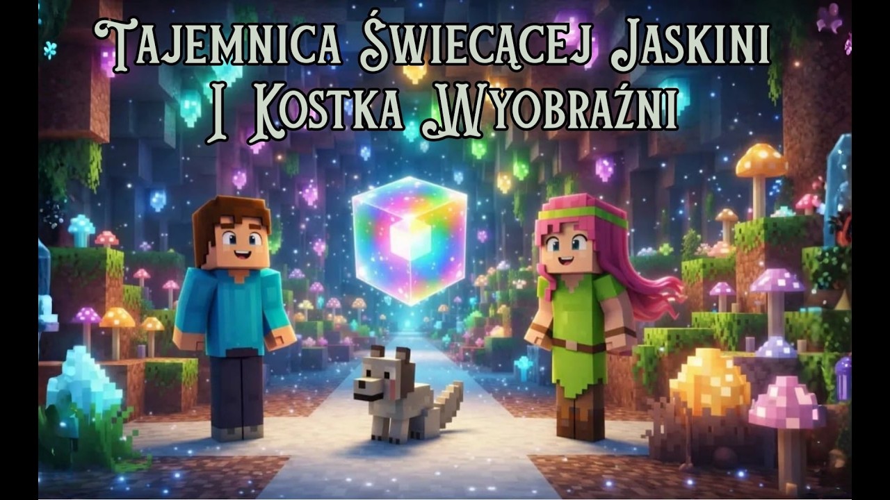 Tajemnica Świecącej Jaskini i Kostka Wyobraźni | Bajka Minecraft | Audiobook