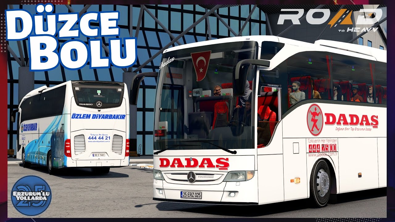 MB Tourismo 16 RHD 2015 |DÜZCE - BOLU Seferi | Road to Heavy: Turkey Map v1.2