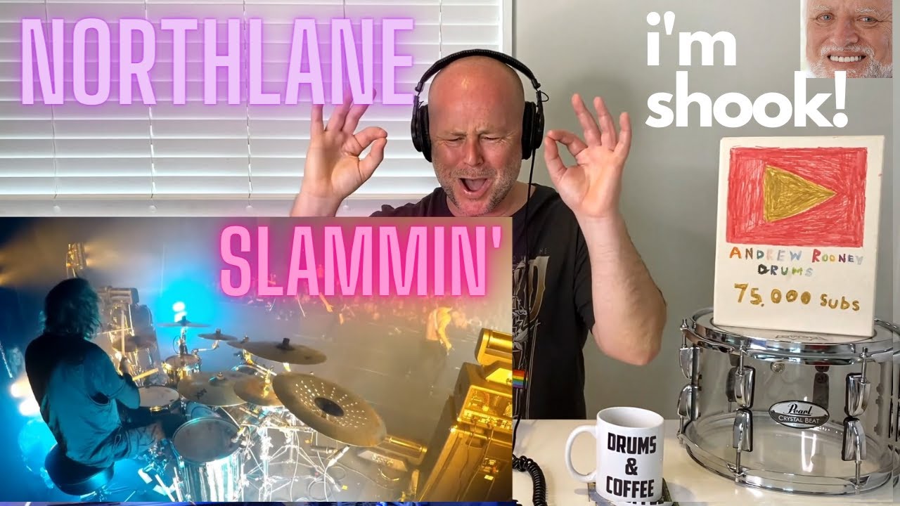 Реакция преподавателя игры на барабанах: НИК ПЕТТЕРСЕН — Northlane — «4D» Live Drum Cam (ВПЕРВЫЕ ...