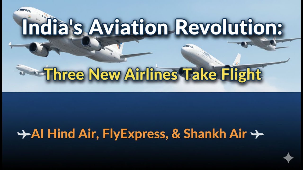 India&rsquo;s Aviation Revolution ✈️ | 3 New Airlines Take Flight | New Airlines, New Opportunities