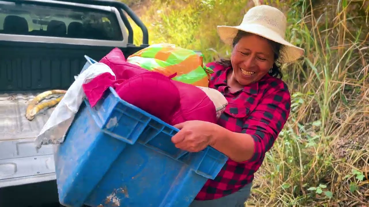 Cuando mis hijos estaban pequeños así nos íbamos a lavar la ropa en la quebrada
