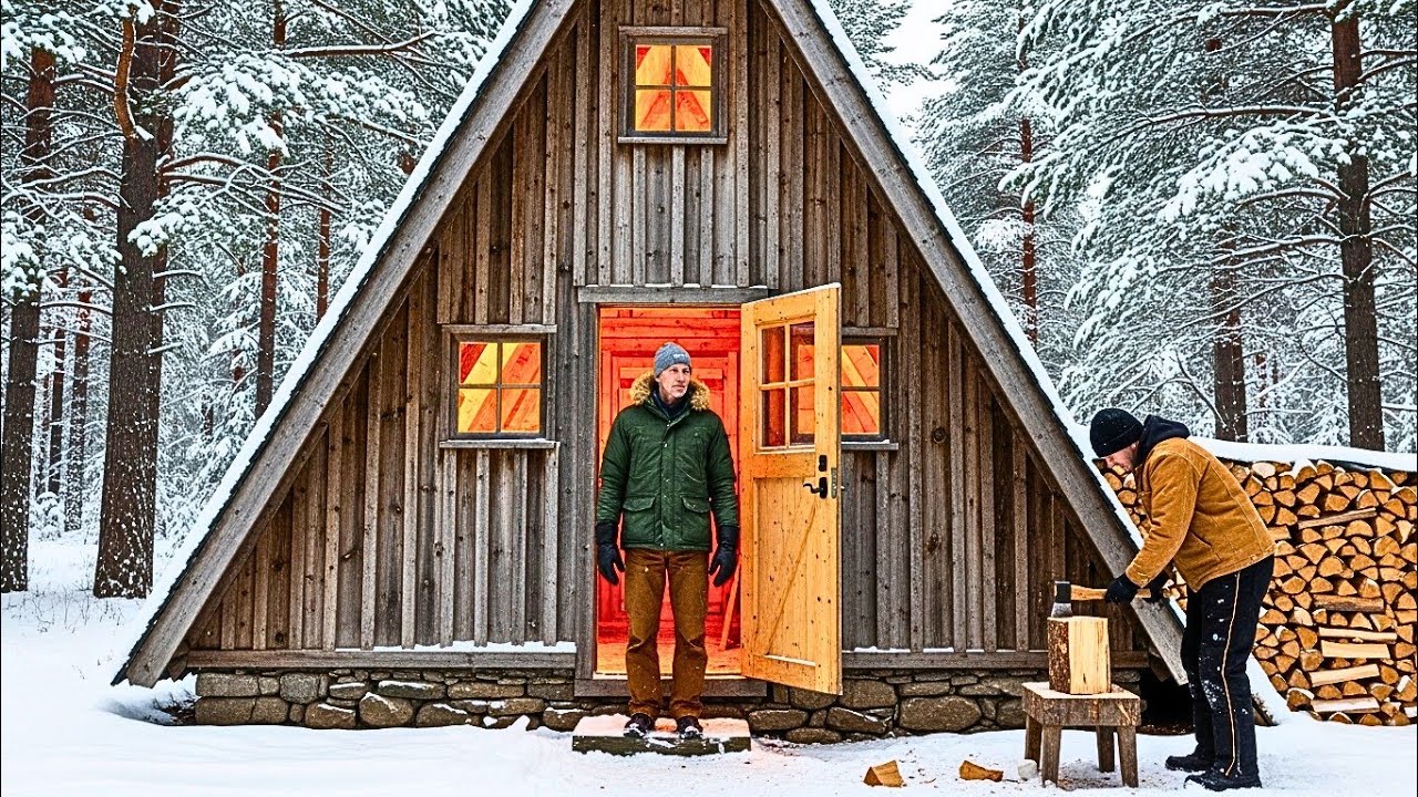 How He Built a Simple A-Frame Cabin That Stayed Warmer Than Every Nearby Log Cabin
