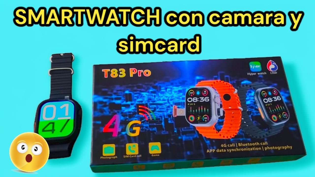 Probando el SMARTWATCH con SIMCARD más ECONÓMICO del mundo | T83 PRO - UNBOXING