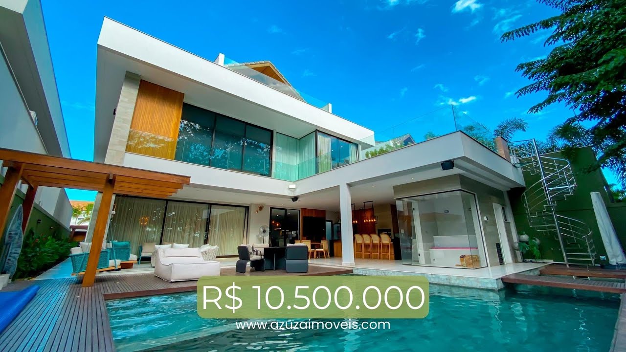 LUXUOSAMENTE DECORADA! À VENDA POR R$10.500.000 NO DEL LAGO BARRA DA TIJUCA