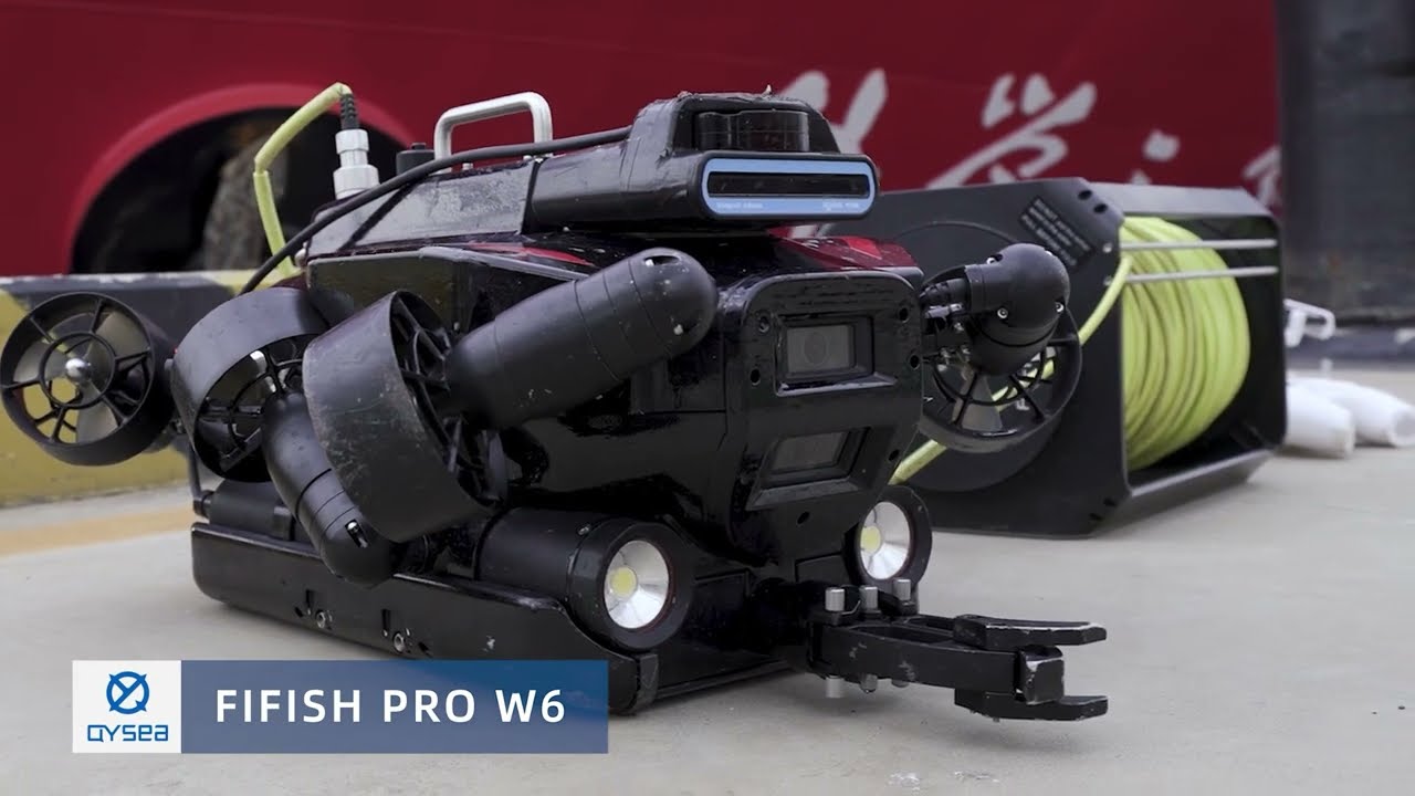 FIFISH PRO W6 - Best Choice of Underwater Ship Hull Maintenance & Inspection Robot | QYSEA AI ROV