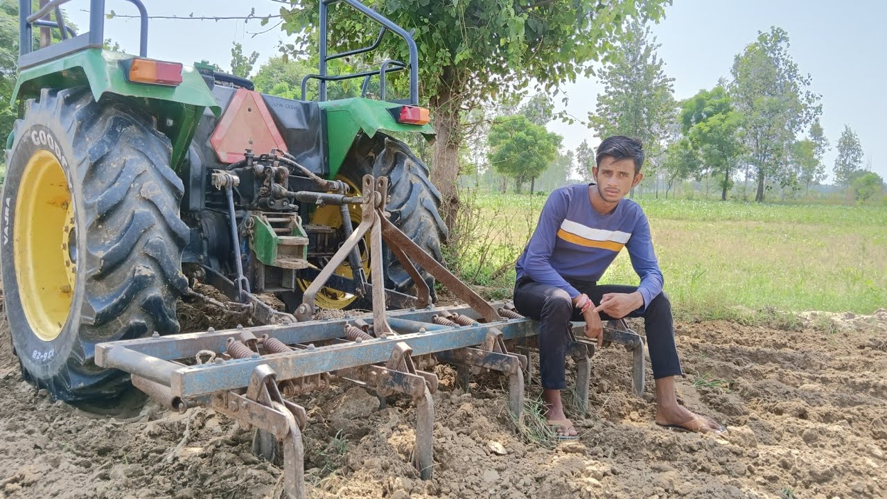 John Deere 5103 || 9tyne ke cultivator par jutai ki full jankari || tochan king ankit yadav