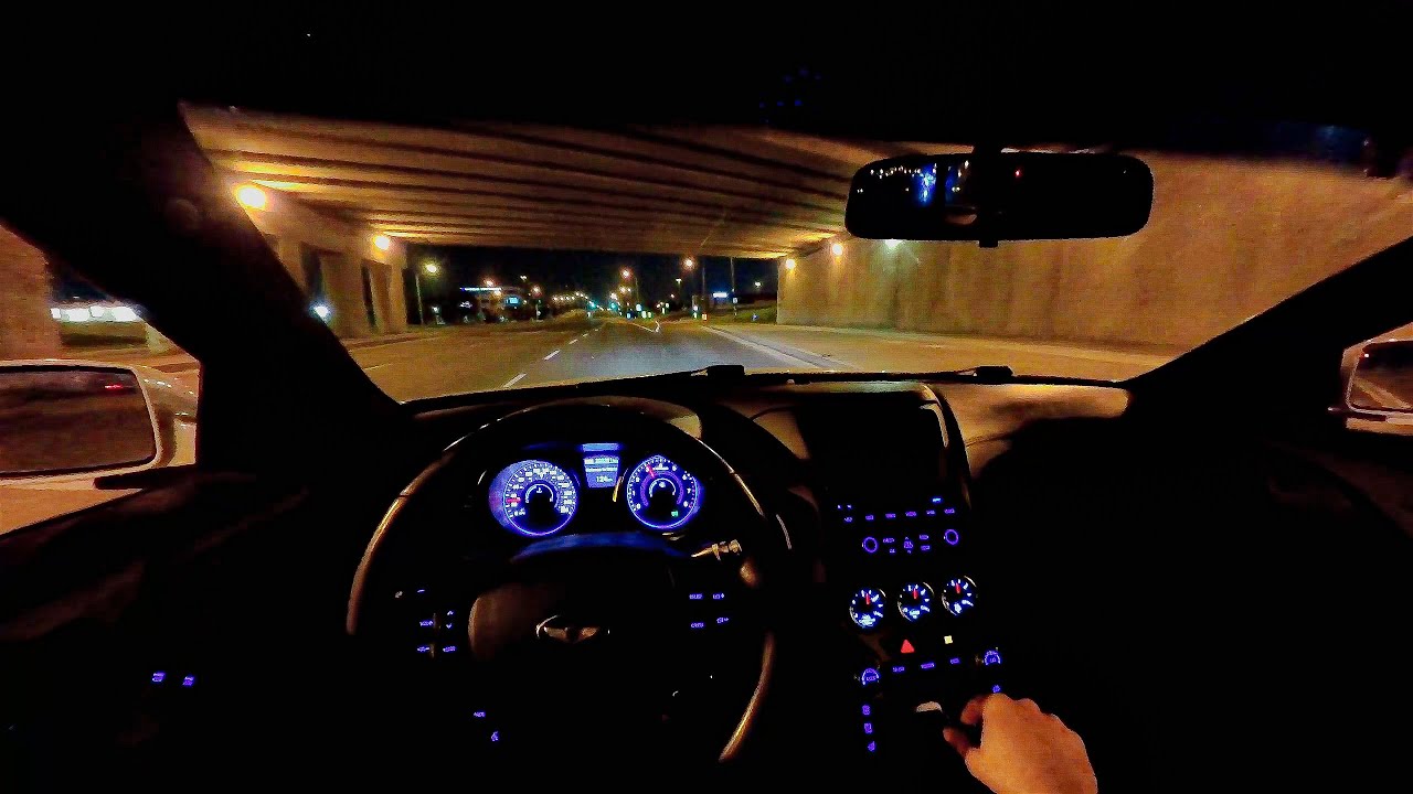 POV Driving at Midnight with a Manual Genesis Coupe | Loud Exhaust with POPS and BANGS
