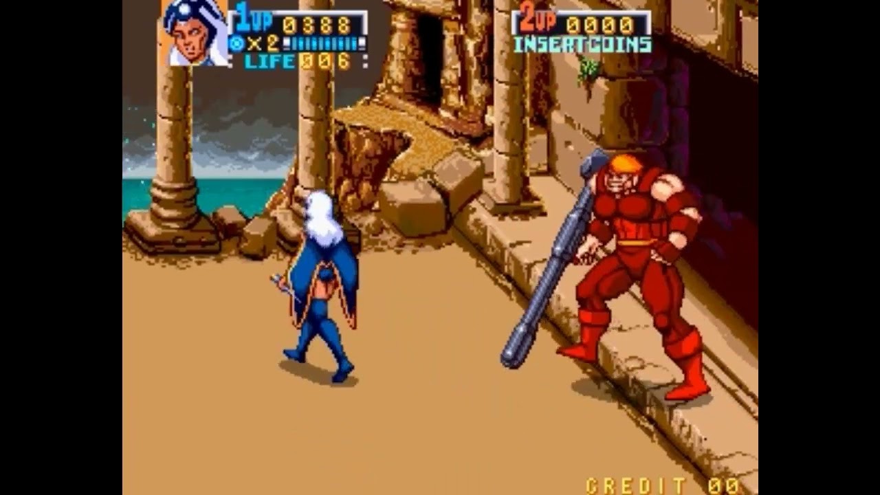 X-Men (Arcade) Juggernaut Boss Battle