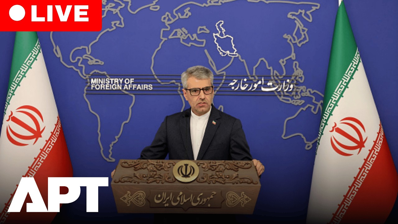 LIVE: Iran FM Spokesman Esmail Baghaei Briefs Media as Tehran Responds to Regional Developments