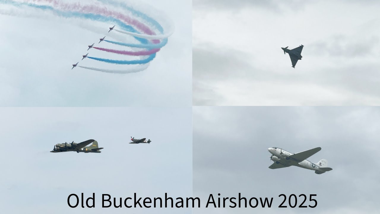 Old Buckenham Airshow 2025 Including Red Arrows, Typhoon, BBMF Lancaster, Sally B & More