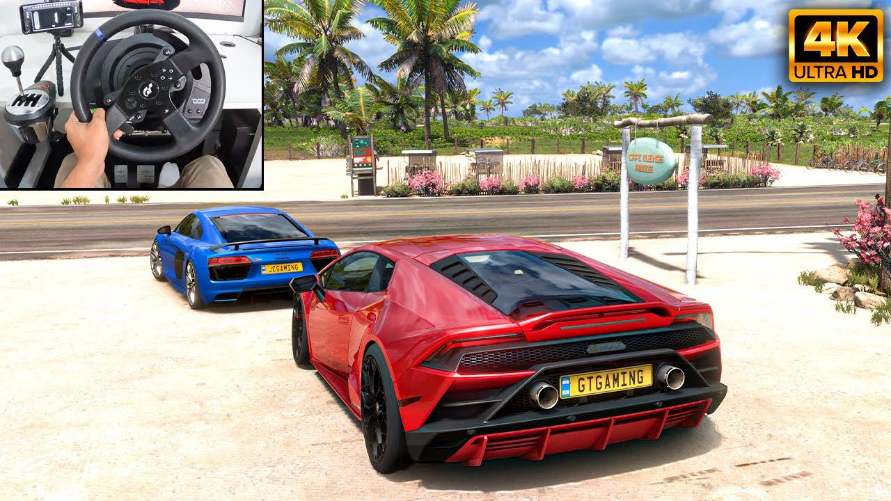 Lamborghini Huracán EVO & Audi R8 V10 Plus | Forza Horizon 5 | Thrustmaster T300RS gameplay