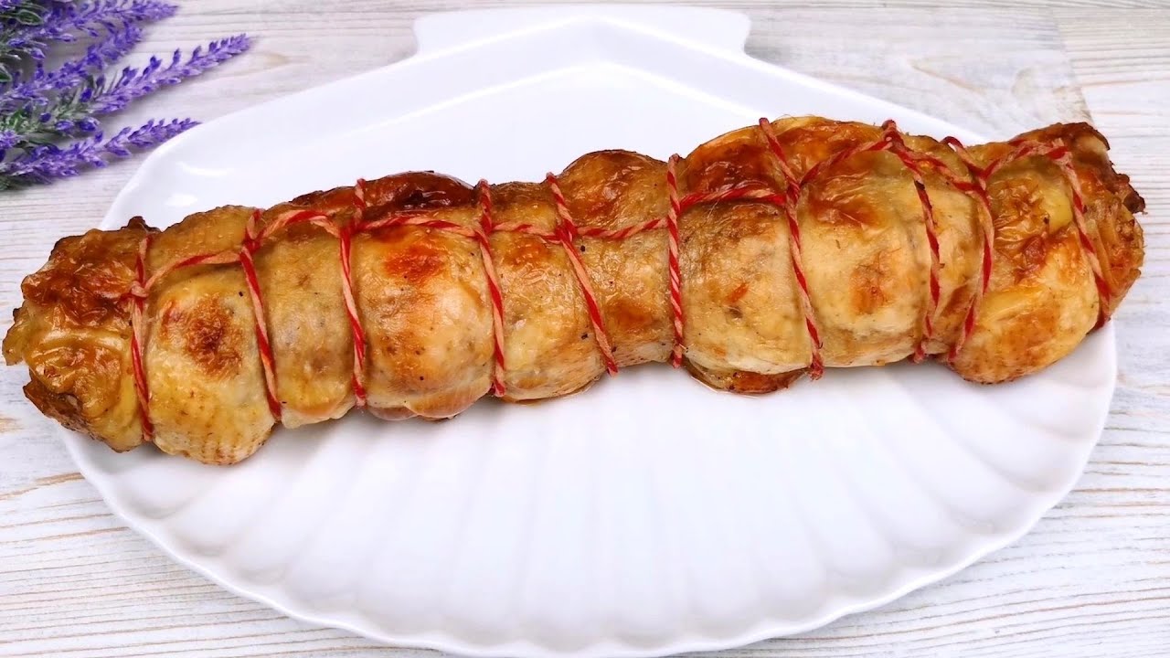 Этот рецепт курицы побил все рекорды. Сочный куриный рулет в духовке