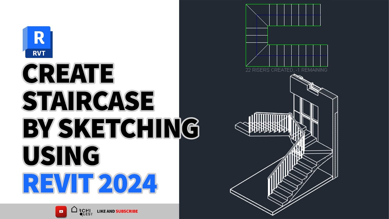 Как создать лестницу по эскизу в Revit