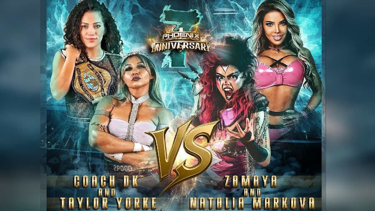 Coach DK and Taylor Yorke vs. Zamaya and Natalia Markova | 9/13/2025 | PCW Anniversary 7