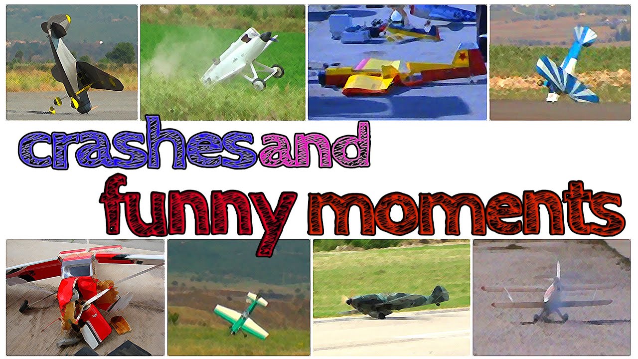 rc plane crashes and funny moments