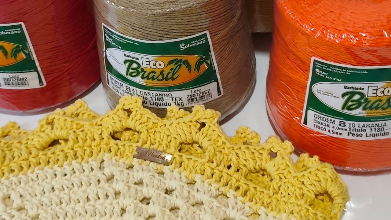 Produção de pares , vendi antes de terminar, mais Comprinhas de Barbantes ✅🧶💗