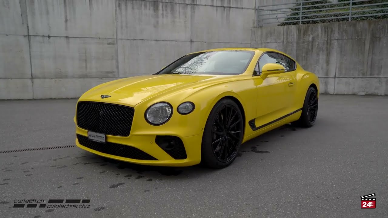 Bentley Continental GT in yellow