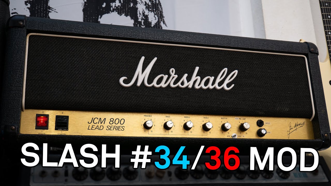 Slash #34/36 Mod in 1983 Marshall JCM800 2203