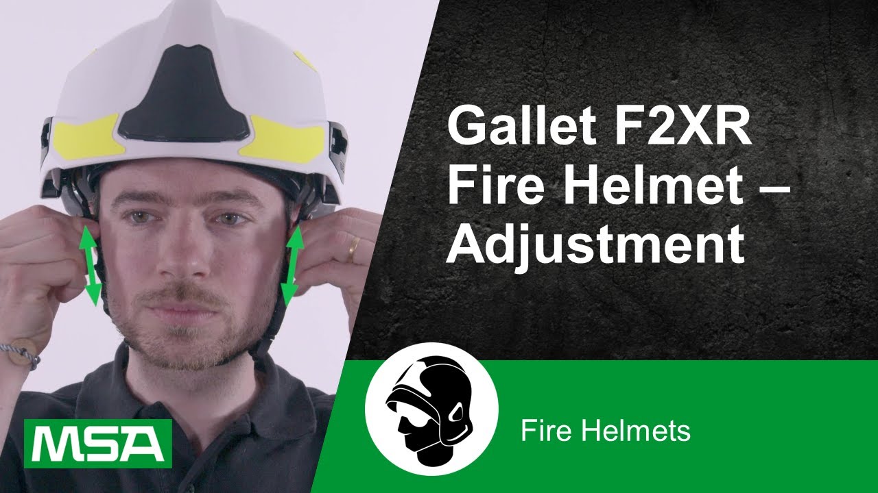 Gallet F2XR Fire Helmet - Adjustment
