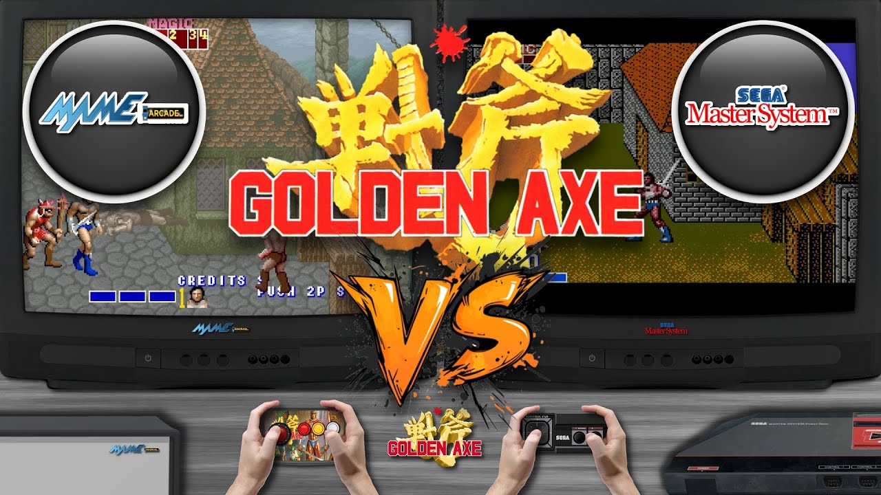 Golden Axe 🎮 Arcade vs Sega Master System | Side-by-Side Comparison