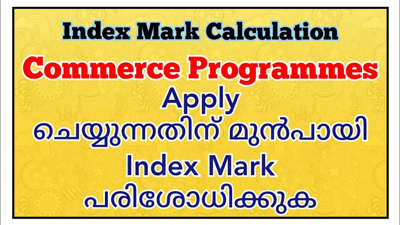 Degree Admission|Index Mark Calculation Part-3|UG Admission Index Mark Calculation for Commerce
