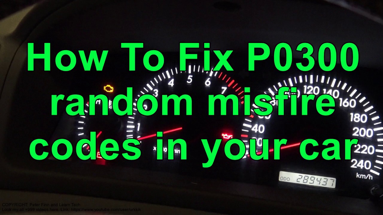 How To Fix P0300 random misfire codes in your car