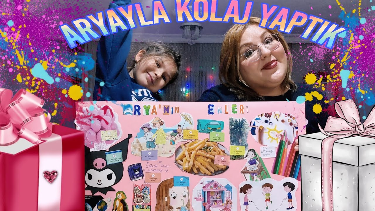 ARYAYLA KOLAJ YAPTIK HEDİYELER HAZIRLADIK