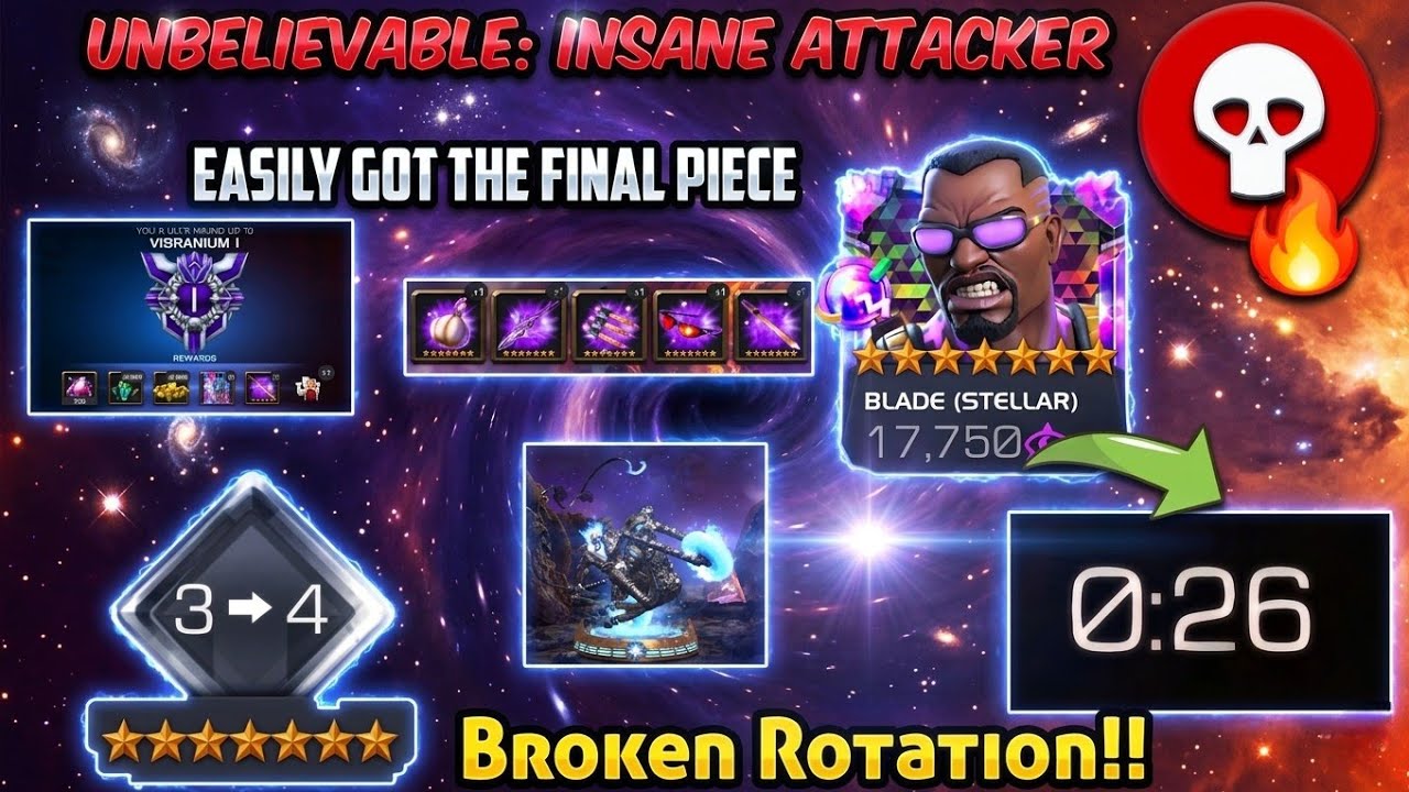 Easily Got the Final Piece Stellar Forged Blade - Insane Attacker |Insant R1 - R4| Broken Rotation 