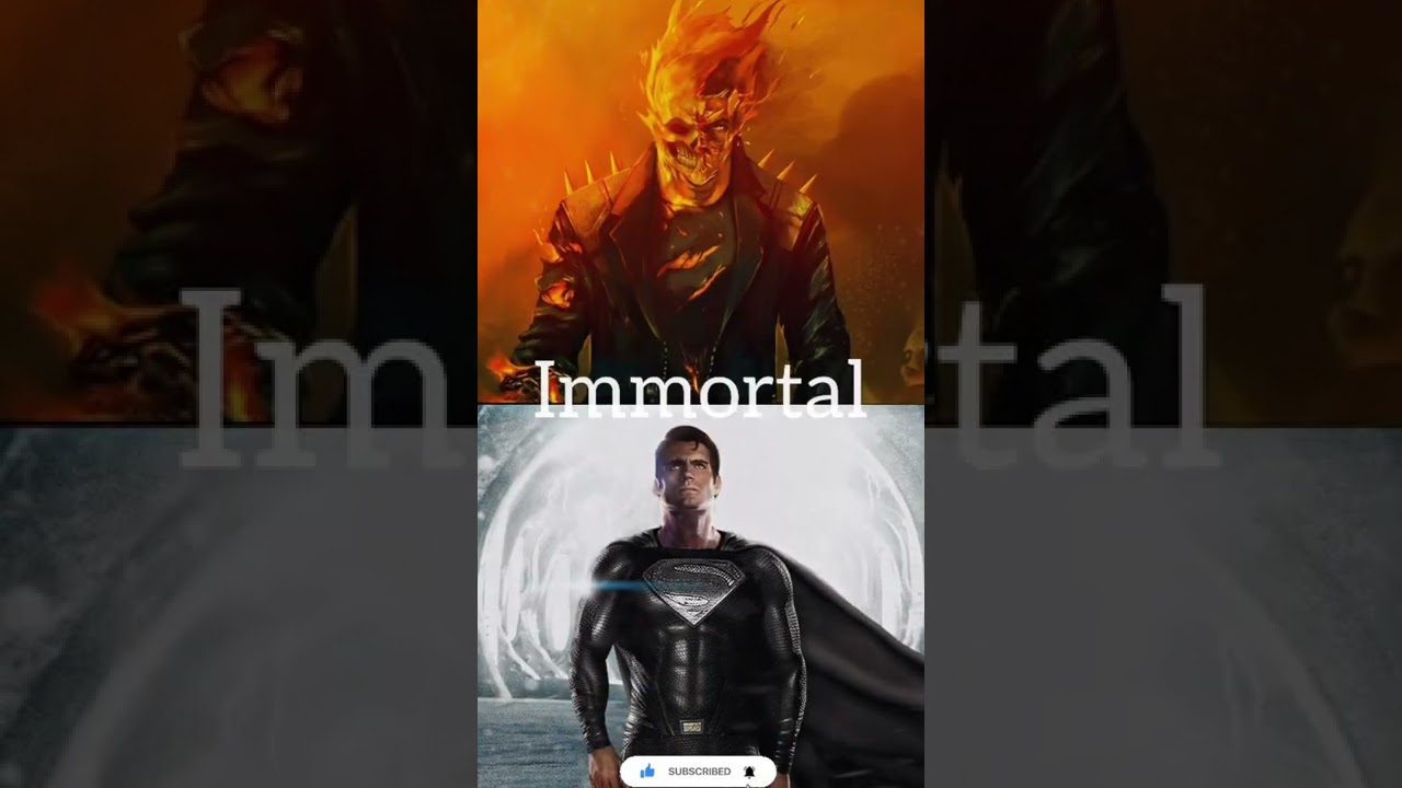 Ghost rider vs Superman (Who will win)#shorts