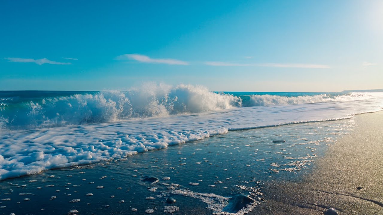 Mediterranean Ocean Waves – White Noise for Sleep & Relaxation (4K)