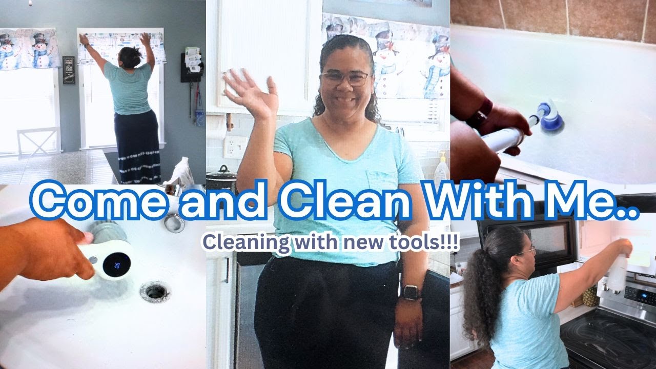 Come and Clean with Me//Cleaning with new tools
