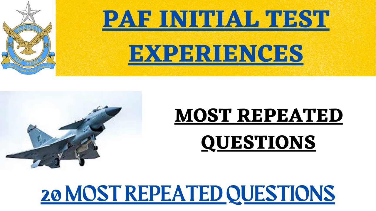 PAF INITIAL TEST EXPERIENCEs | GDP, CAE, AD, CAE, LOG, ASD Experiences  | PAF ALL CENTER EXPERIENCEs