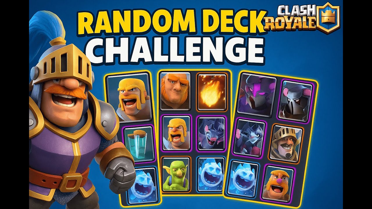 CLASH ROYALE | MAZZO TOTALMENTE CASUALE: SFIDA IMPOSSIBILE!