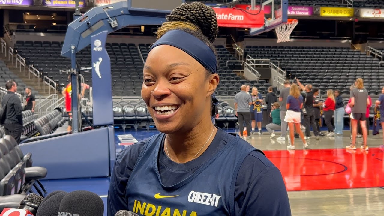 Odyssey Sims practices, discusses joining the Indiana Fever for the first time