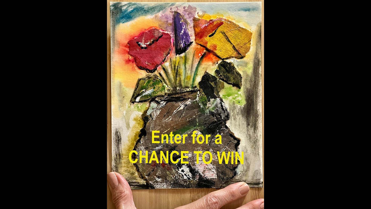 Making Vase & flowers from scrap paper