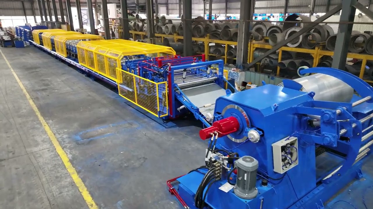 Trapezoidal floor slab machine