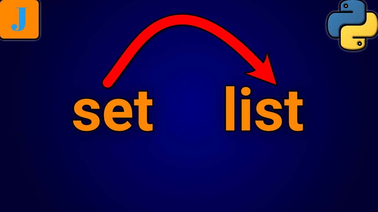 How To Convert Set To List In Python