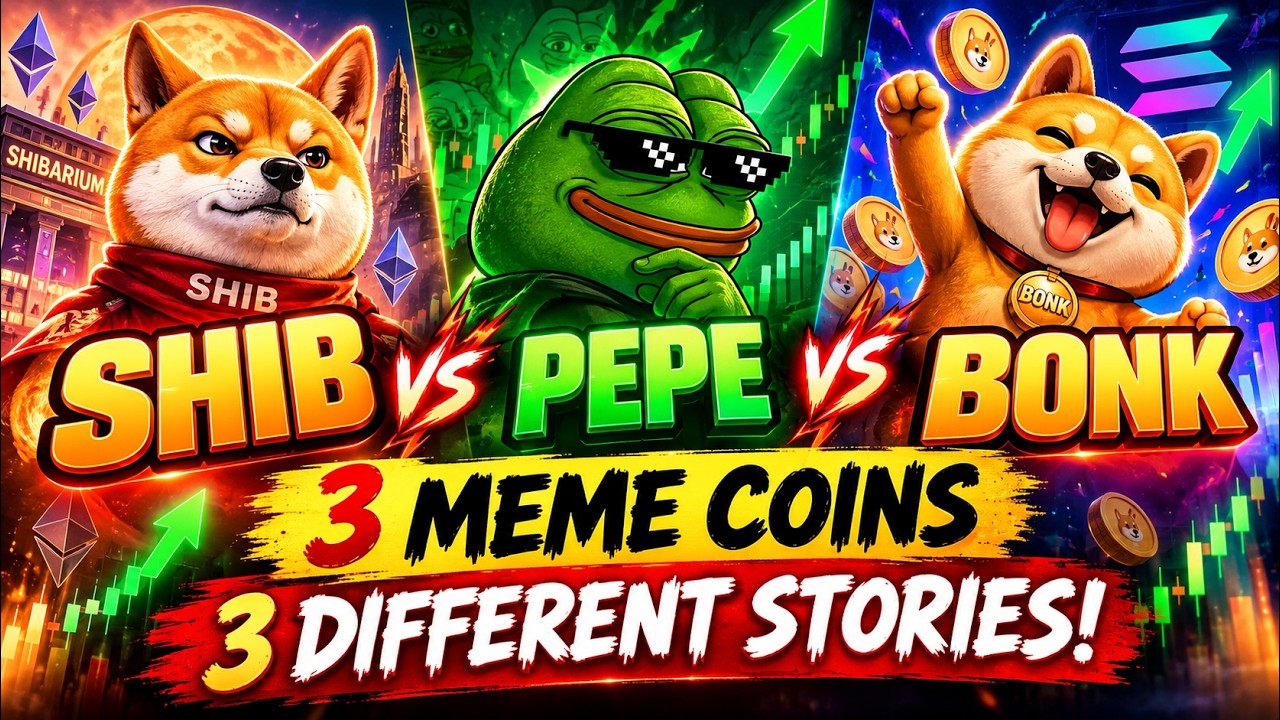 SHIBA INU vs PEPE vs BONK 🚀 The Ultimate Meme Coin Case Study!