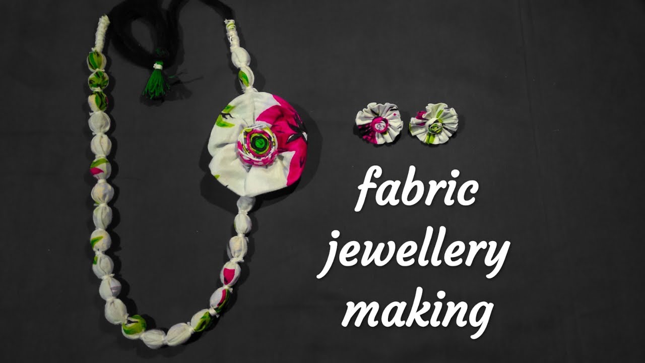 DIY new design fabric jewelry making tutorial video