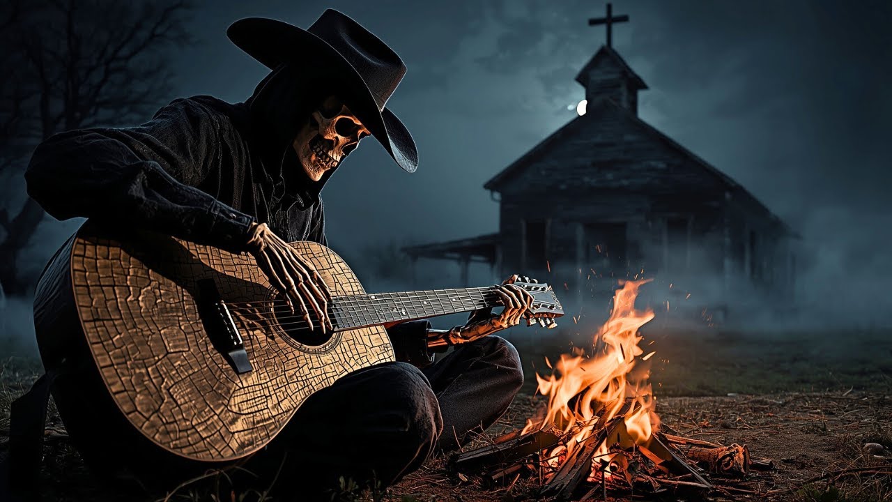 Dark Country Instrumental Hits Hard After Midnight | Outlaw Ballad Western