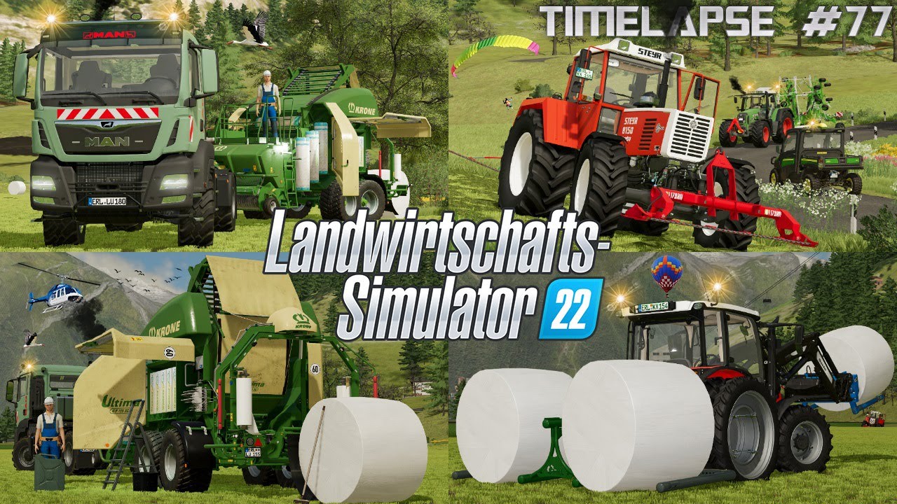 Neues PROJEKT? 🤔🤩 MAN AGROTRUCK mit KRONE ULTIMA bei der GRASBERGUNG! 🌿💪🚜💨 | [LS22] - Timelapse #77