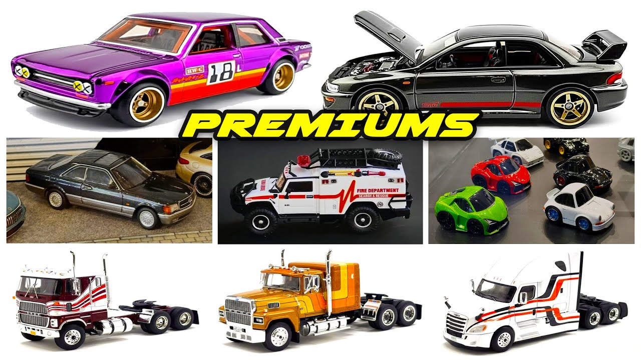 Витрина - Hot Wheels RLC Nissan 720 King Cab, Datsun 510 1971 года, Subaru Impreza WRX STi и мног...