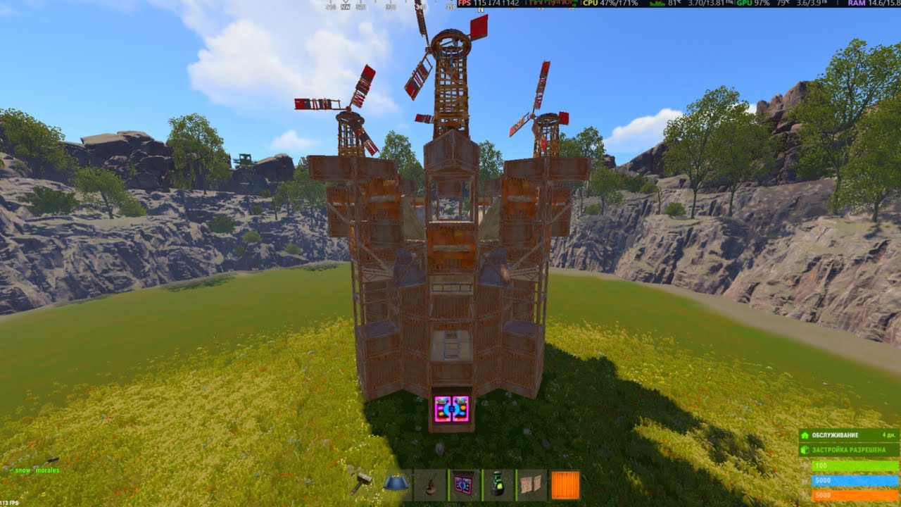 my  new solo duo base rust 2x1