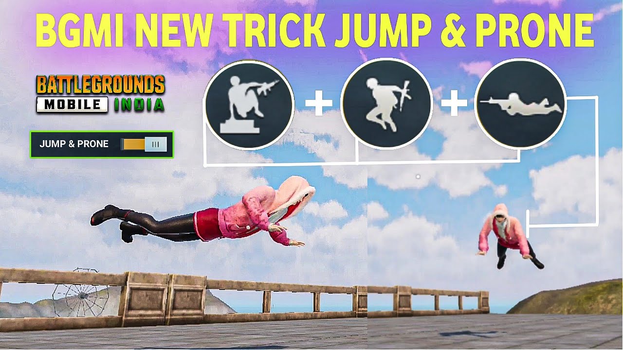JUMP & PRONE TRICKS GUIDE IN BGMI | HOW TO JUMP AND PRONE IN AIR BATTLEGROUNDS MOBILE INDIA
