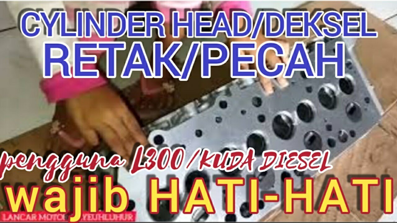 Characteristics of a cracked L300/KUDA DIESEL CYLINDER HEAD/DEKSEL and how to easily analyze cracks