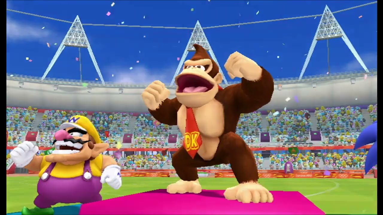 Mario & Sonic at the London 2012 Olympic Games - Discus Throw (All Characters)
