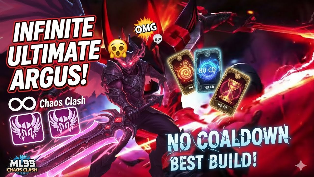 INFINITE ULTIMATE ARGUS! 🤯 MLBB Chaos Clash BEST No Cooldown Build (Broken Cards)