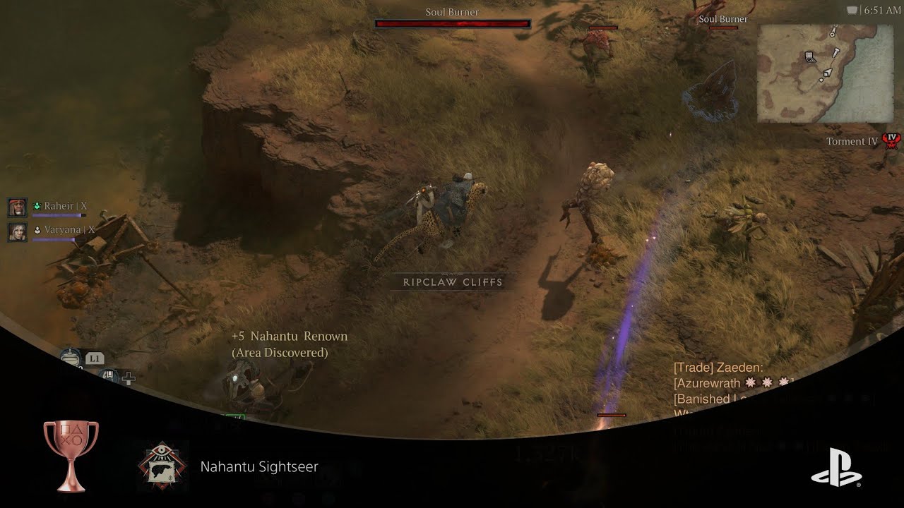 Diablo IV Nahantu Sightseer Trophy Nahantu map 57/58