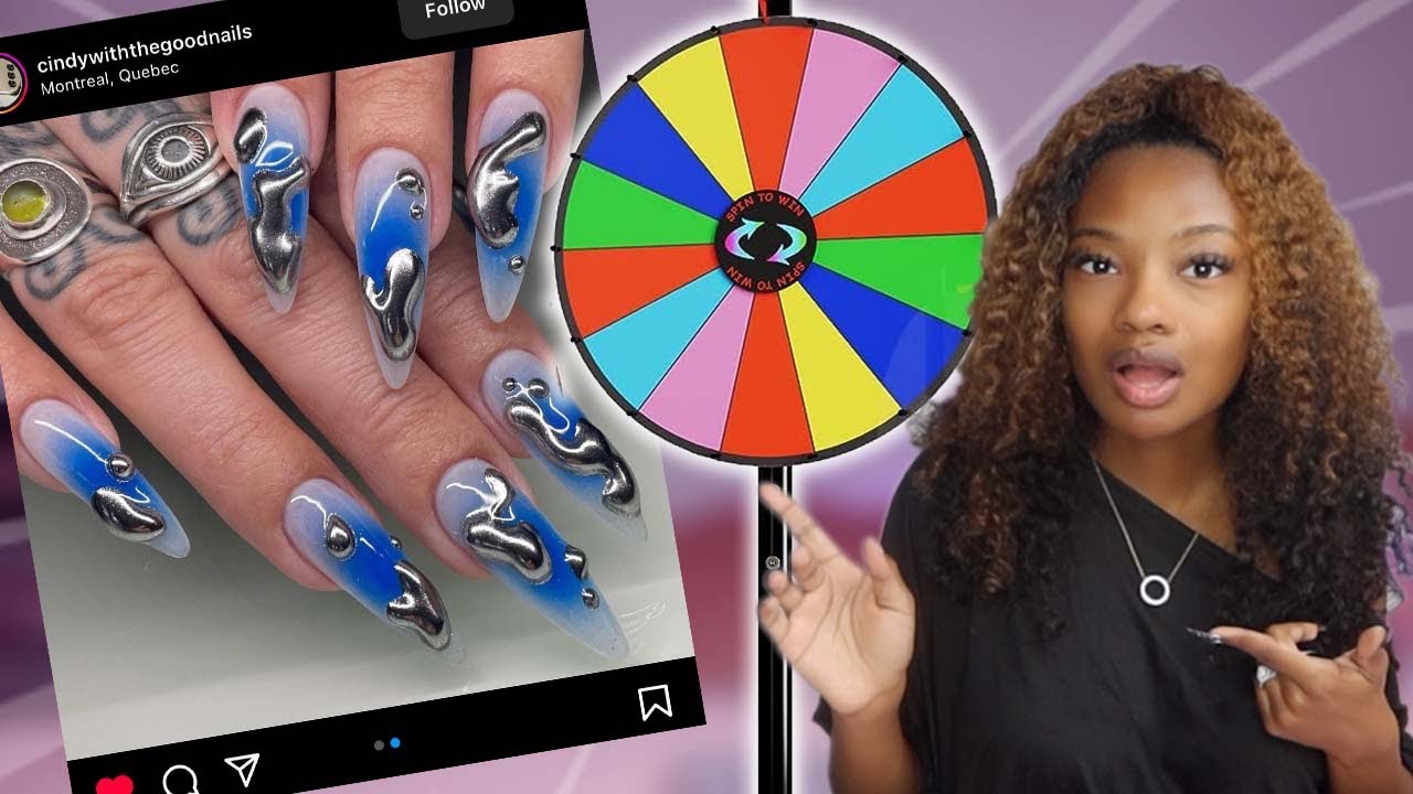 Random Nail Challenge! | 3D Nail art